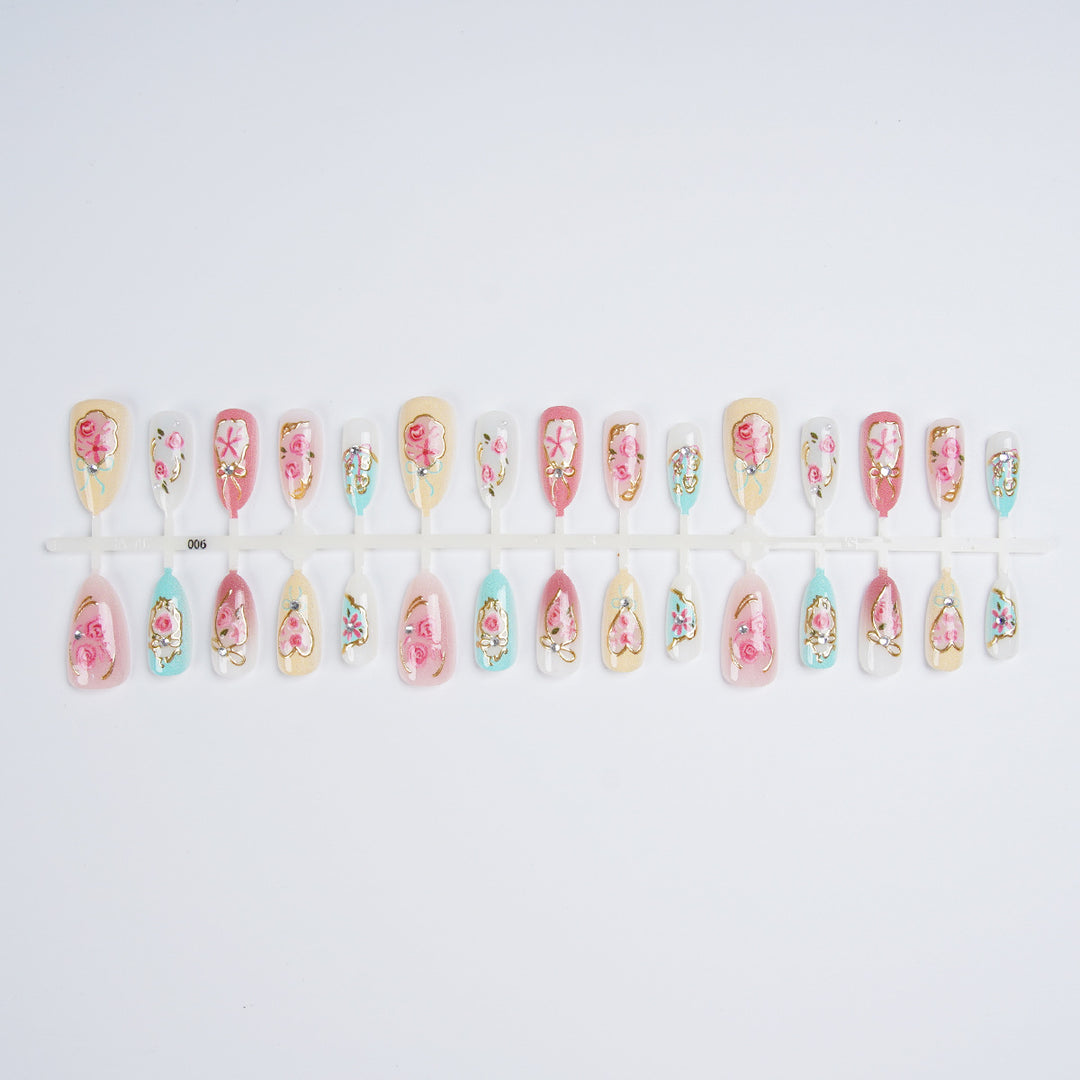 Artfully Decorated Fingernails Bowlift