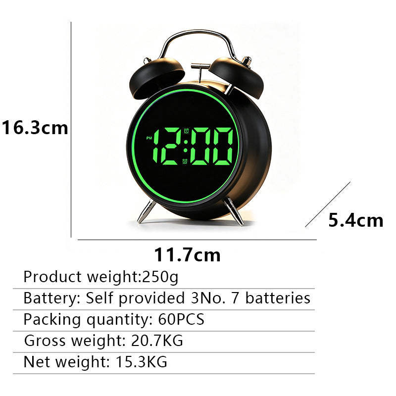 Digital Radio Alarm Clock in Modern Design Bowlift