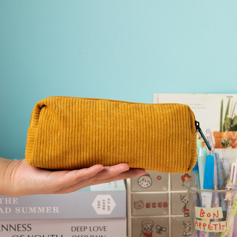 Textured Corduroy Pencil Case Bowlift