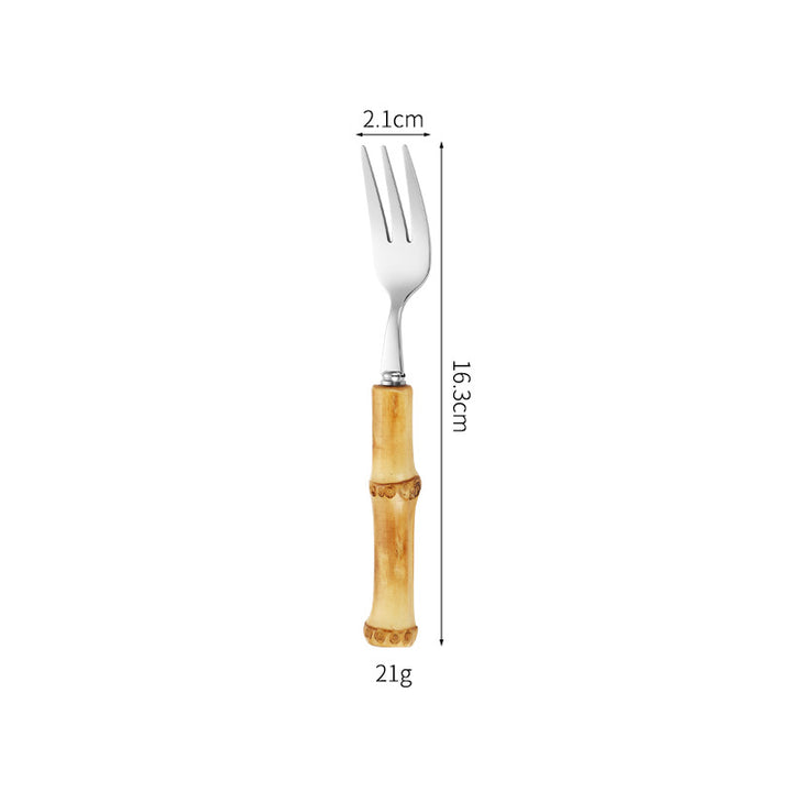 Bamboo Handle Salad Fork Bowlift