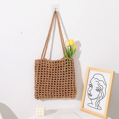 Handmade cotton carrier with decorative net design Bowlift