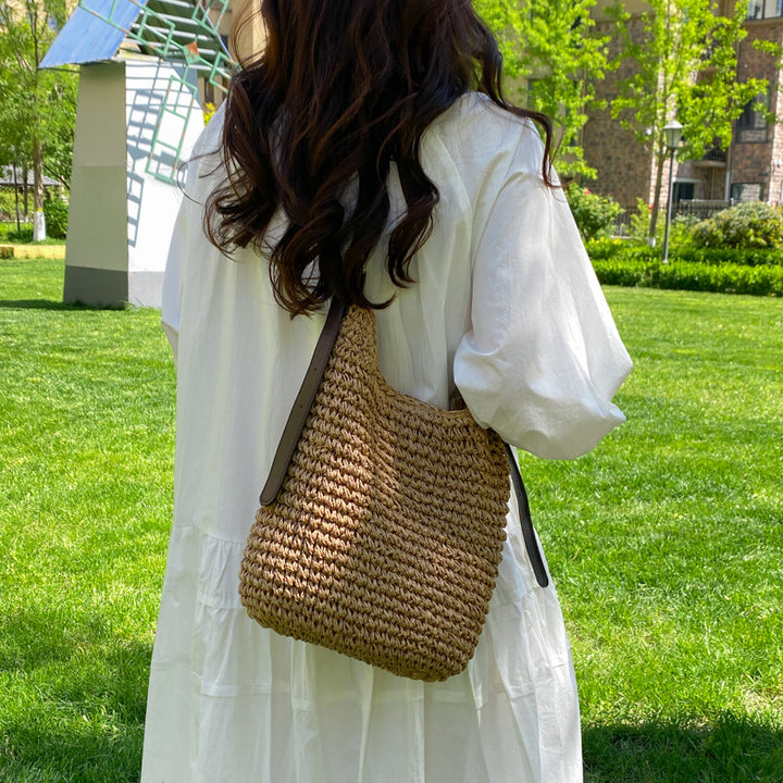 Woven Material Handbag Bowlift
