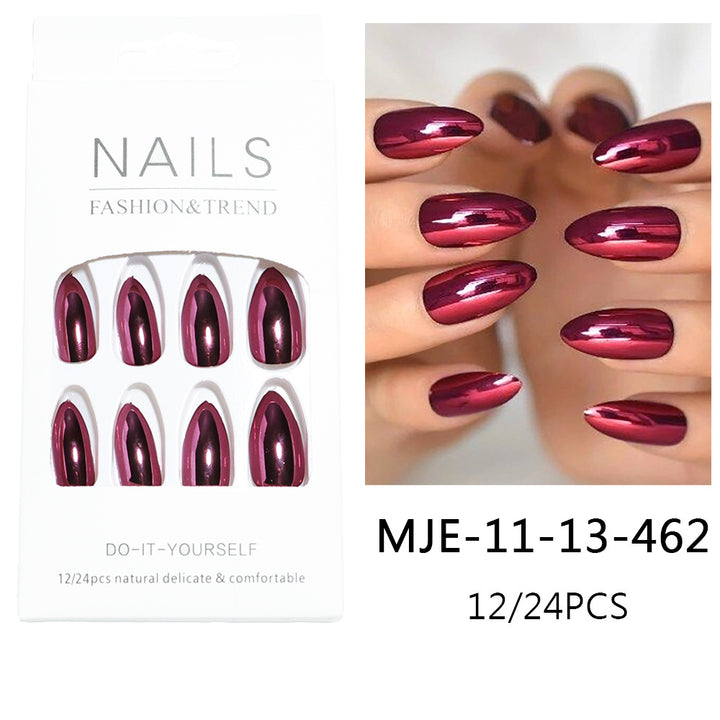 Premium Glossy Almond-Shaped Press-On Nails Bowlift 1787225060