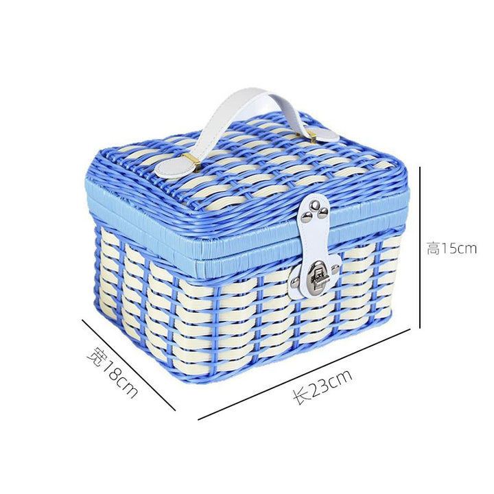 Handcrafted Wicker Storage Case Bowlift