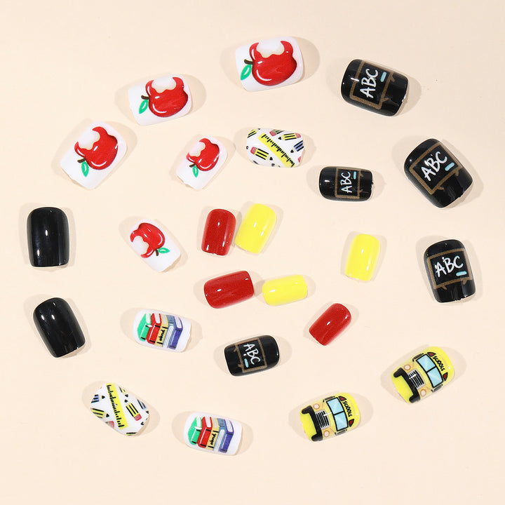 School-Themed Nail Art Set Bowlift