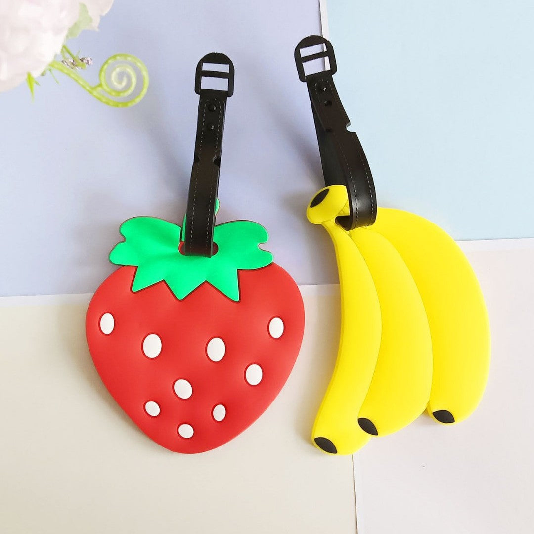 Unisex Novelty Strawberry-Shaped Luggage Tag Bowlift