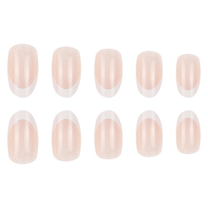 French Tip Press-On Nails Bowlift
