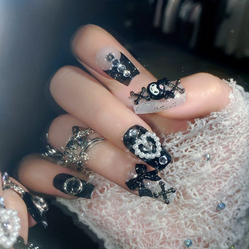 Themed Decorative Press-On Nail Set Bowlift