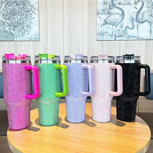 Women's Sparkling Water Bottle with Large Volume and Ergonomic Handle Bowlift
