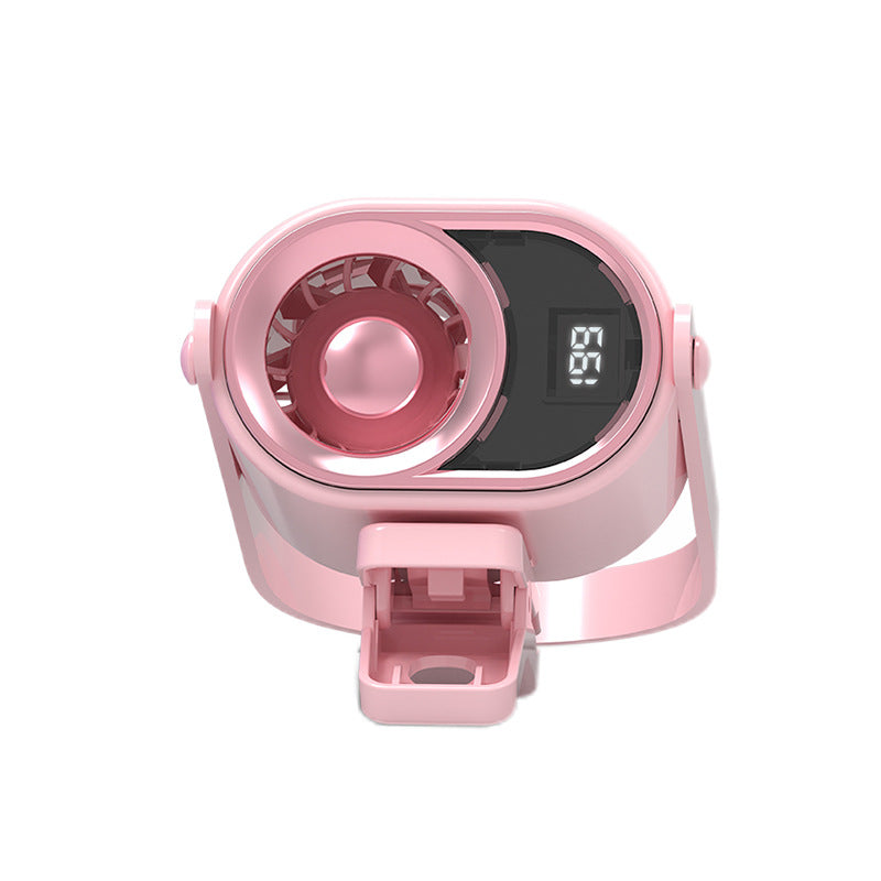 Ladies Portable Hand Fan with Digital Speed Display Bowlift