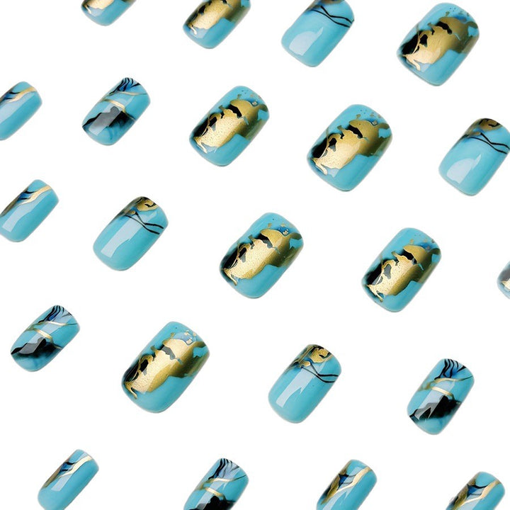 Artistic Marble Effect Nail Design Bowlift