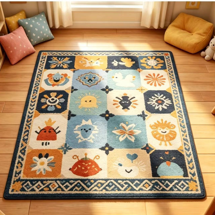 Geometric Pattern Playful Area Rug