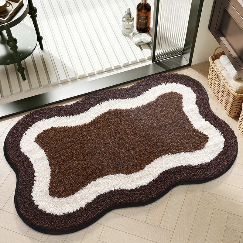 Artistic Abstract Bath Mat Bowlift