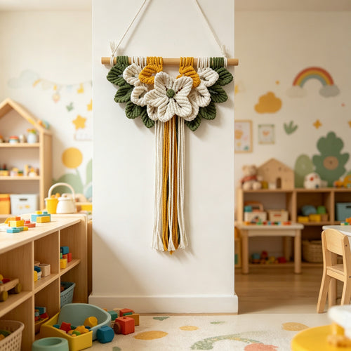 Floral Macrame Wall Hanging Bowlift