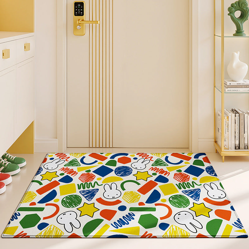 Playful Cartoon-Themed Area Rug Bowlift