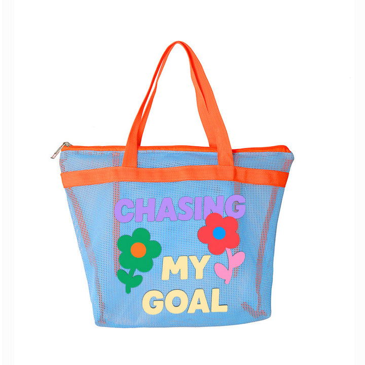 Casual Beach Bag in Playful Design Bowlift