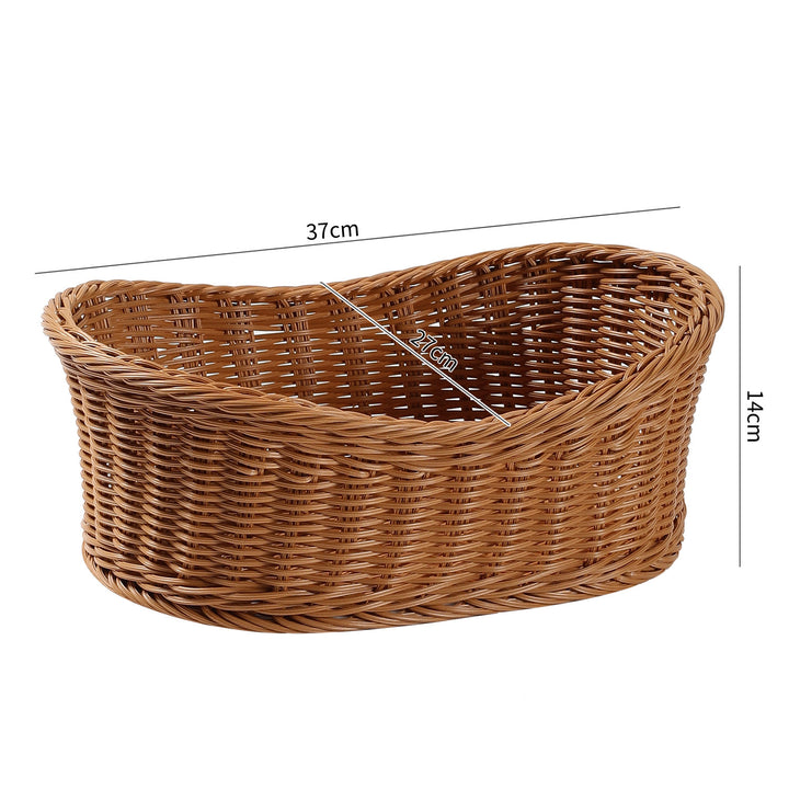 Unisex Elegant oval storage basket made of natural materials Bowlift