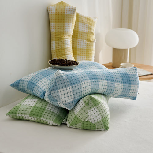Ergonomic Pillow Set with Creative Grid Design Bowlift
