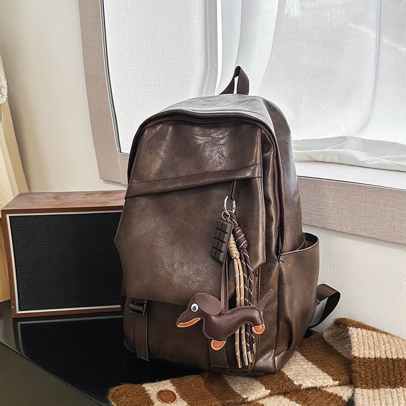 Minimalist Leather Backpack Bowlift