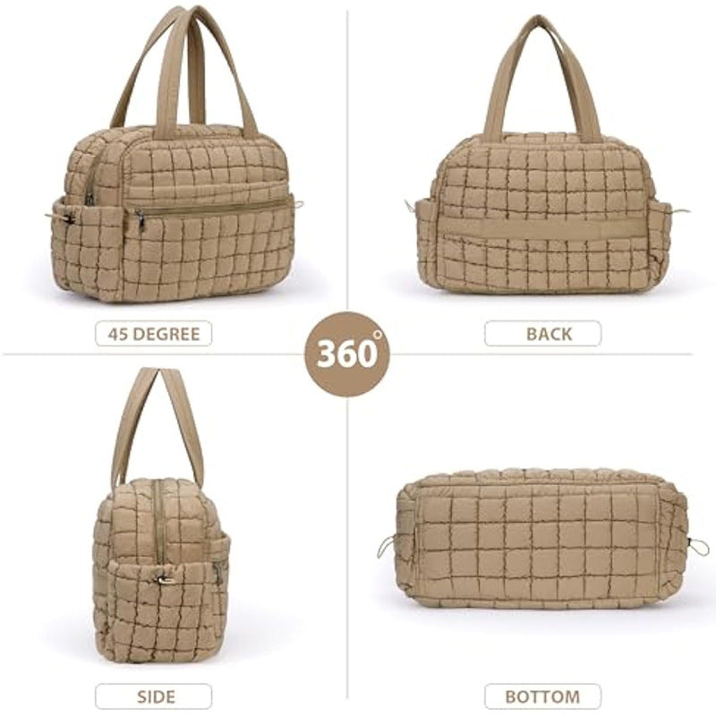 Quilted Multi-Functional Travel Tote Bowlift