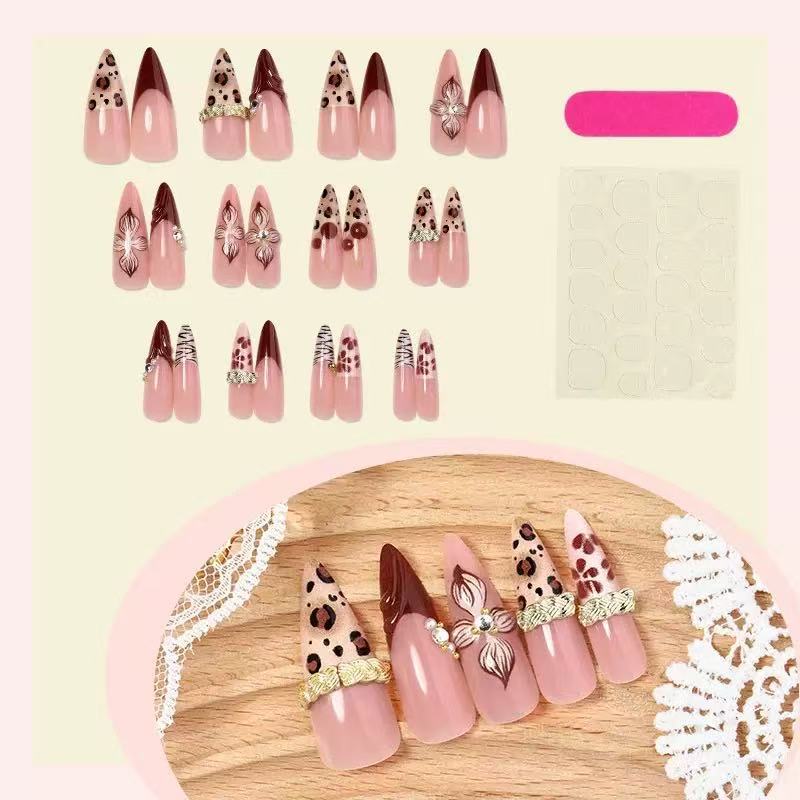 Elaborate Stiletto Nail Art Extensions Bowlift