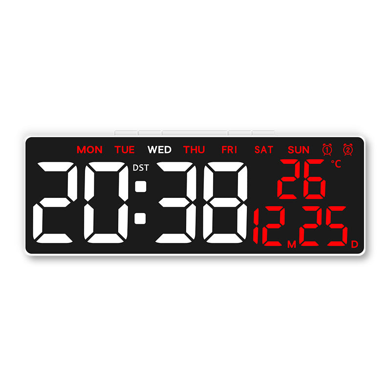 Digital Multi-Function Alarm Clock with Temperature and Day of the Week Display Bowlift