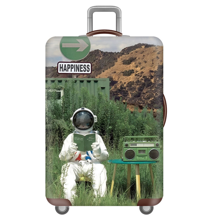 Unisex Hard Shell Suitcase with Dreamy Landscape Design Bowlift