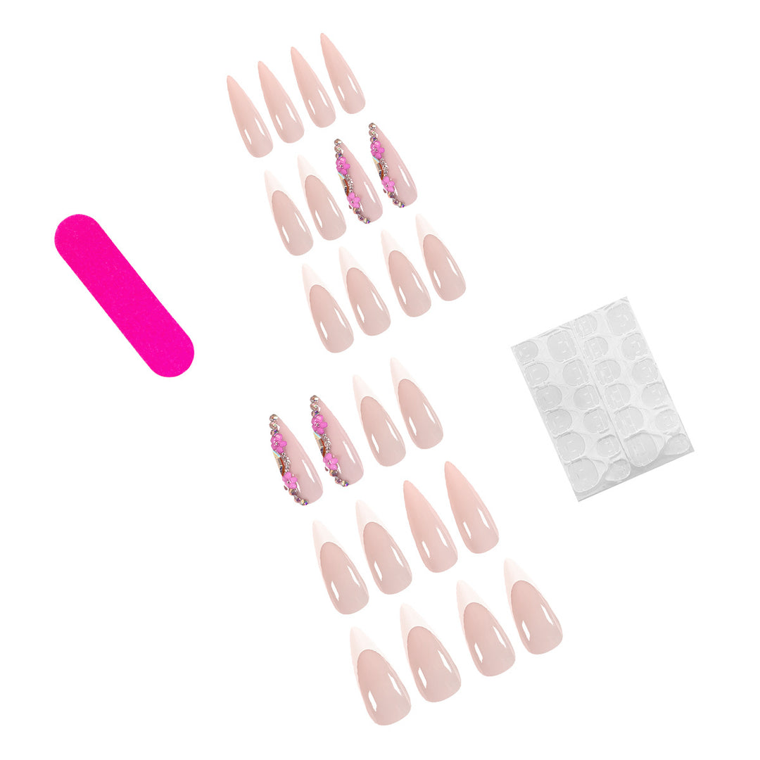 Artificial nails with elegant design Bowlift