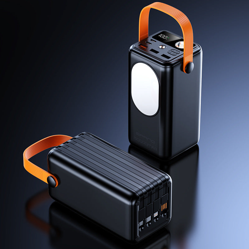 Portable power bank with integrated LED light and multifunctional design Bowlift