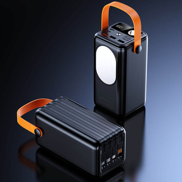 Portable power bank with multifunctional LED light and smart charging display Bowlift