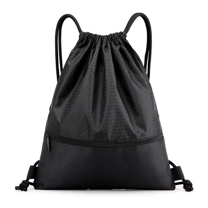 Honeycomb Patterned Drawstring Gym Bag Bowlift