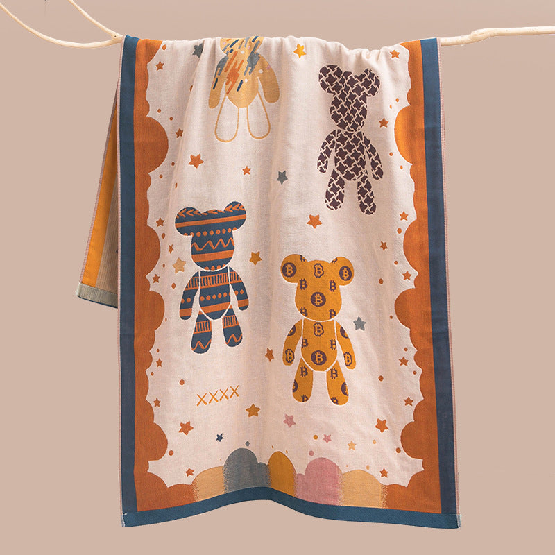 Unisex cuddly blanket with cute bear motif Bowlift
