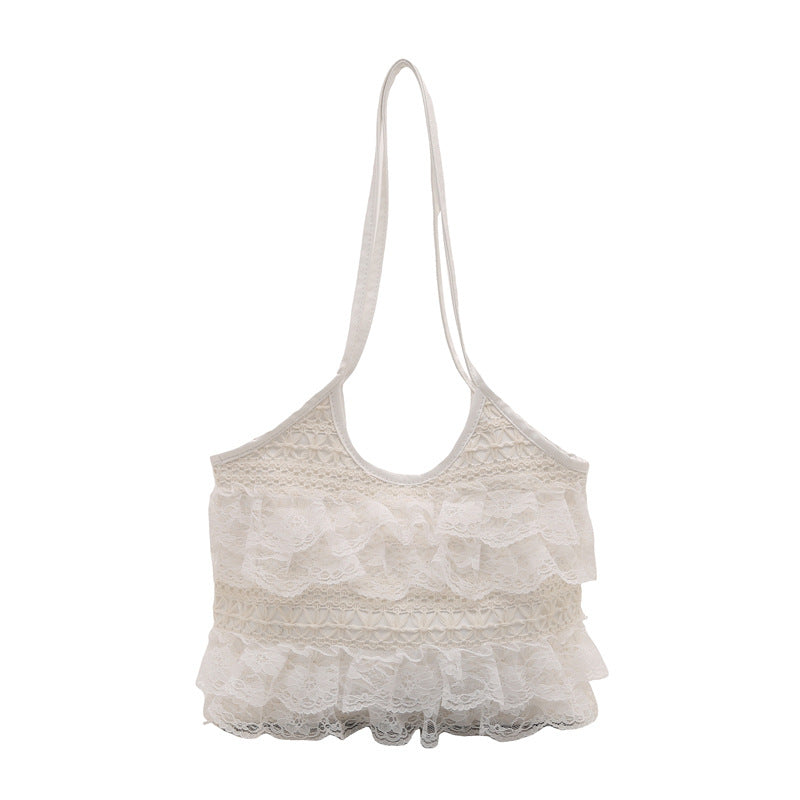 Ruffled Lace Crop Top Bowlift