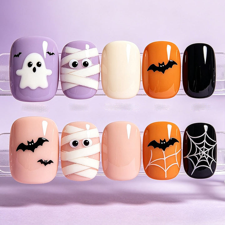 Creative Nail Art Set with Halloween Motifs Bowlift