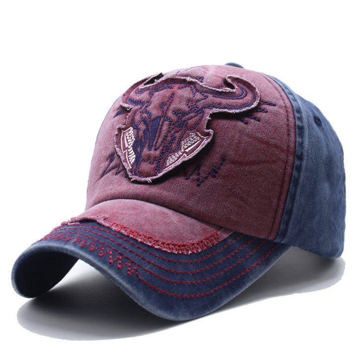 Men's Embroidered Western Style Cap Bowlift