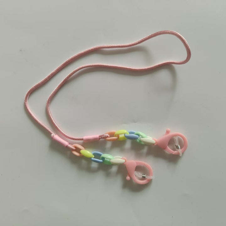 Glasses holder chain with Colorful beads and sturdy clips Bowlift