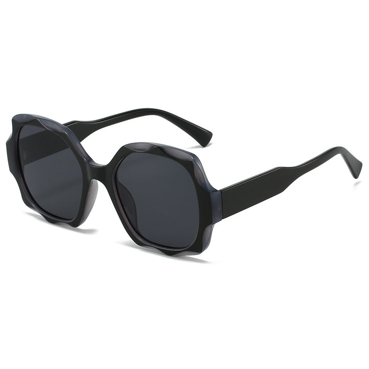 Fashion-Forward Hexagonal Frame Sunglasses Bowlift