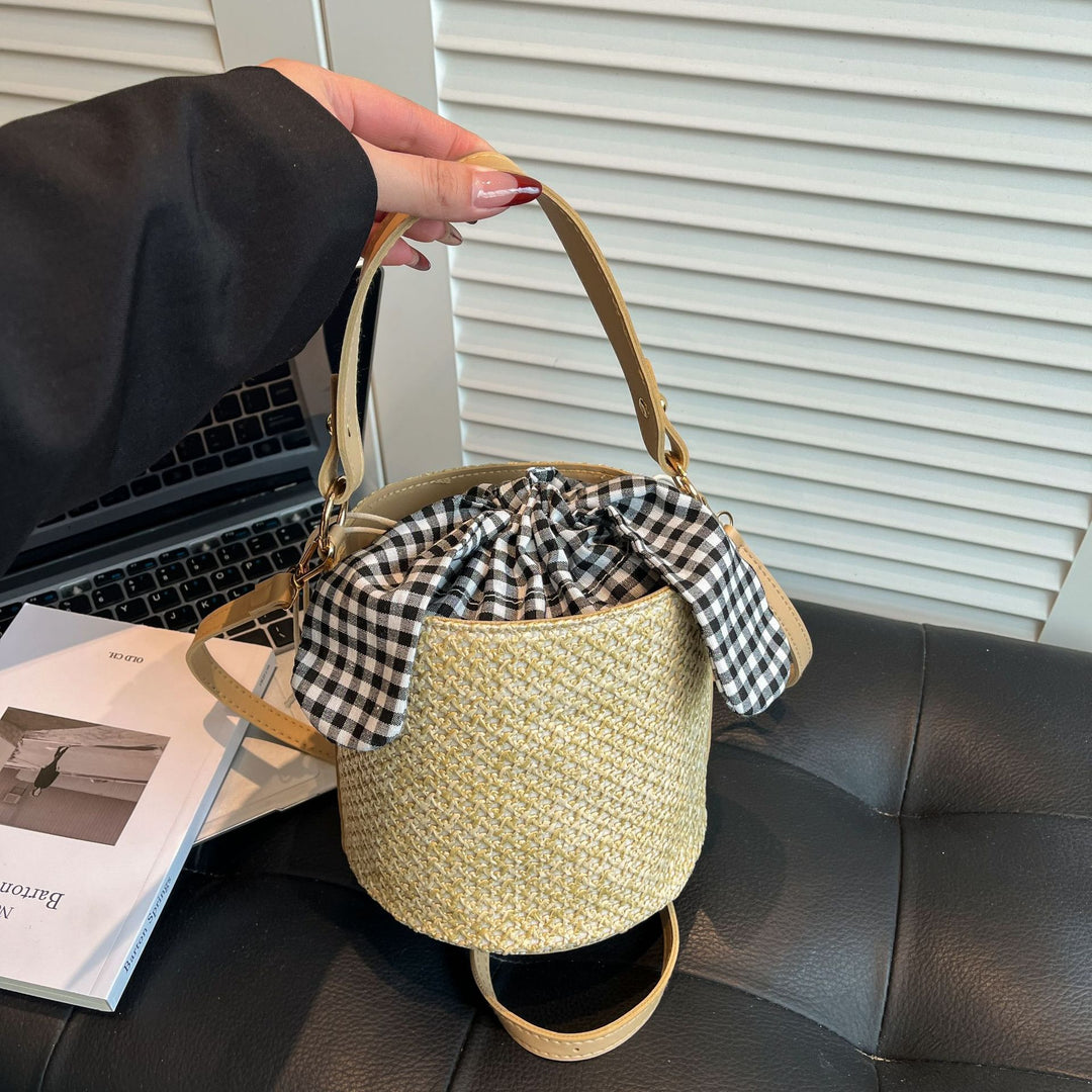 WoWoven Beach Bucket Bag Bowlift