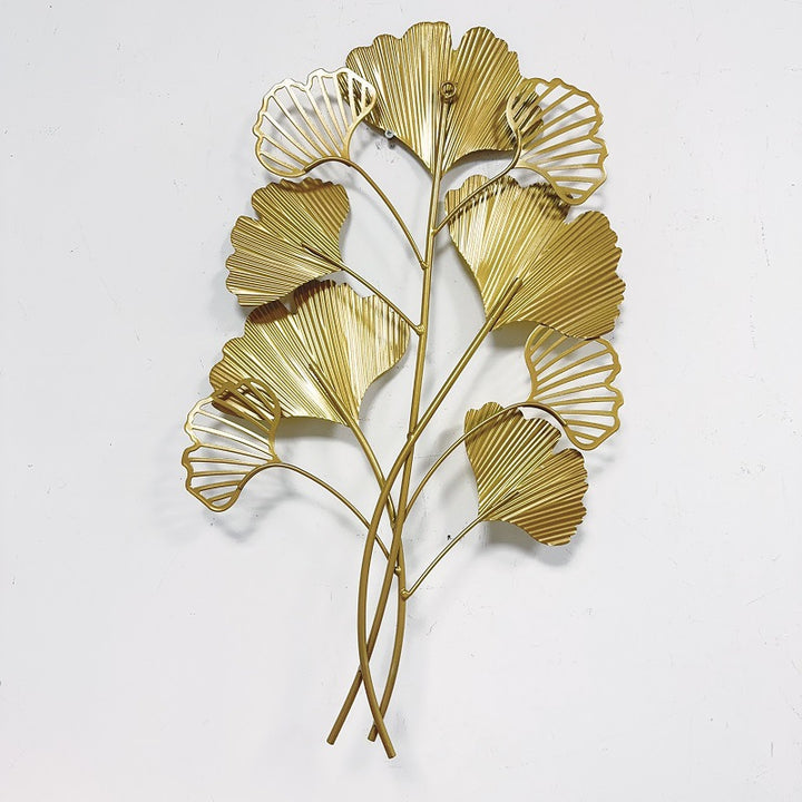 Decorative Metal Ginkgo Wall Sculpture Bowlift