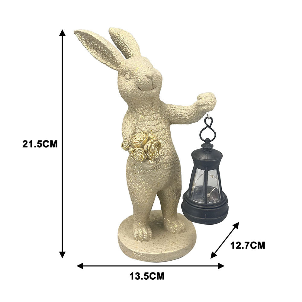 Ceramic Decorative Bunny Table Lantern Figurine Bowlift