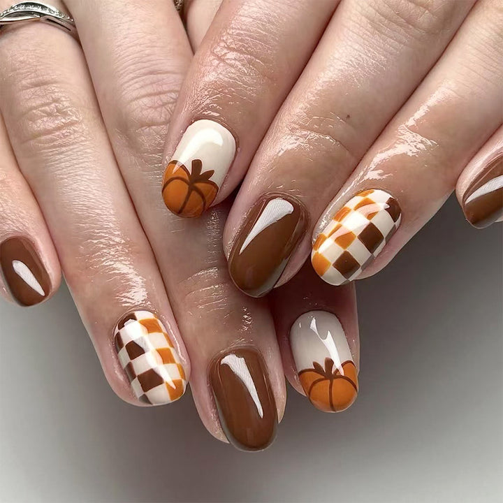 Autumn-Themed Nail Art Set Bowlift