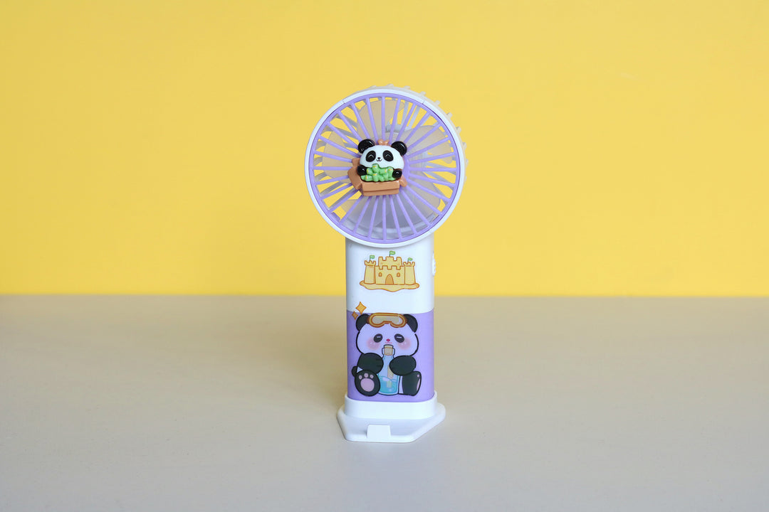 Unisex Portable Hand Fan in Cute Panda Design Bowlift