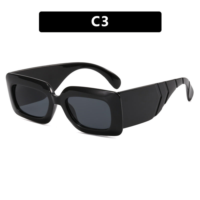 Women oversized sunglasses in fashionable snake leather look Bowlift