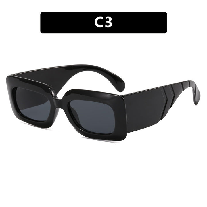 Women oversized sunglasses in fashionable snake leather look Bowlift