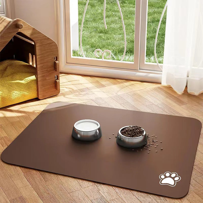 Waterproof Non-Slip Pet Feeding Mat with Anti-Skid Backing Bowlift