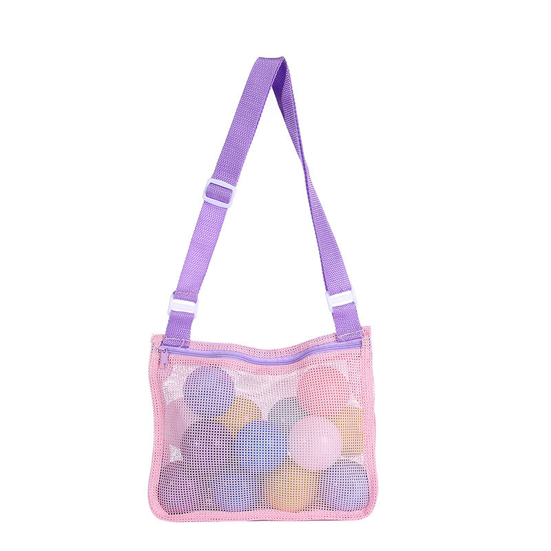 Versatile Beach Bag In Airy Mesh Design Bowlift