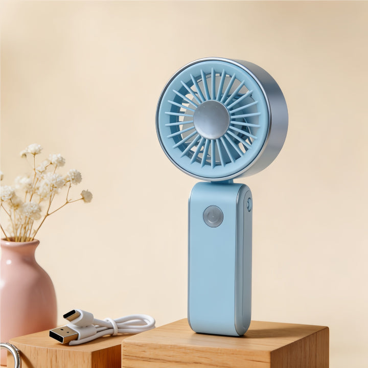Women Portable Mini Handheld Fan with USB Charging Function Bowlift