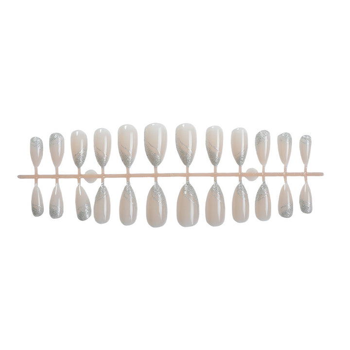 Glittering Elegant Press-On Nail Set Bowlift