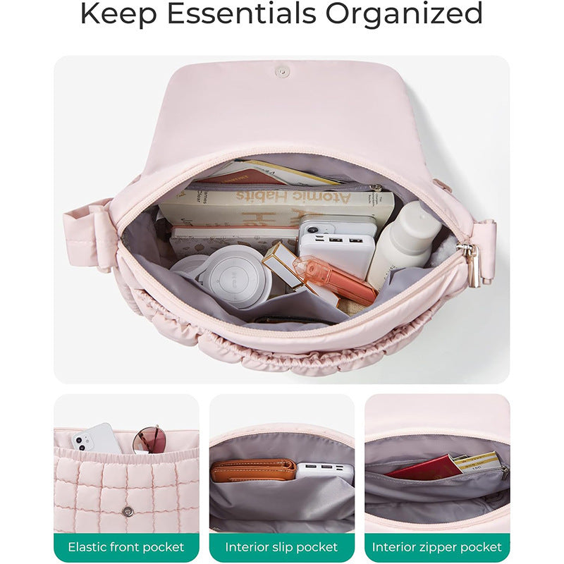 Padded shoulder bag with stylish design Bowlift