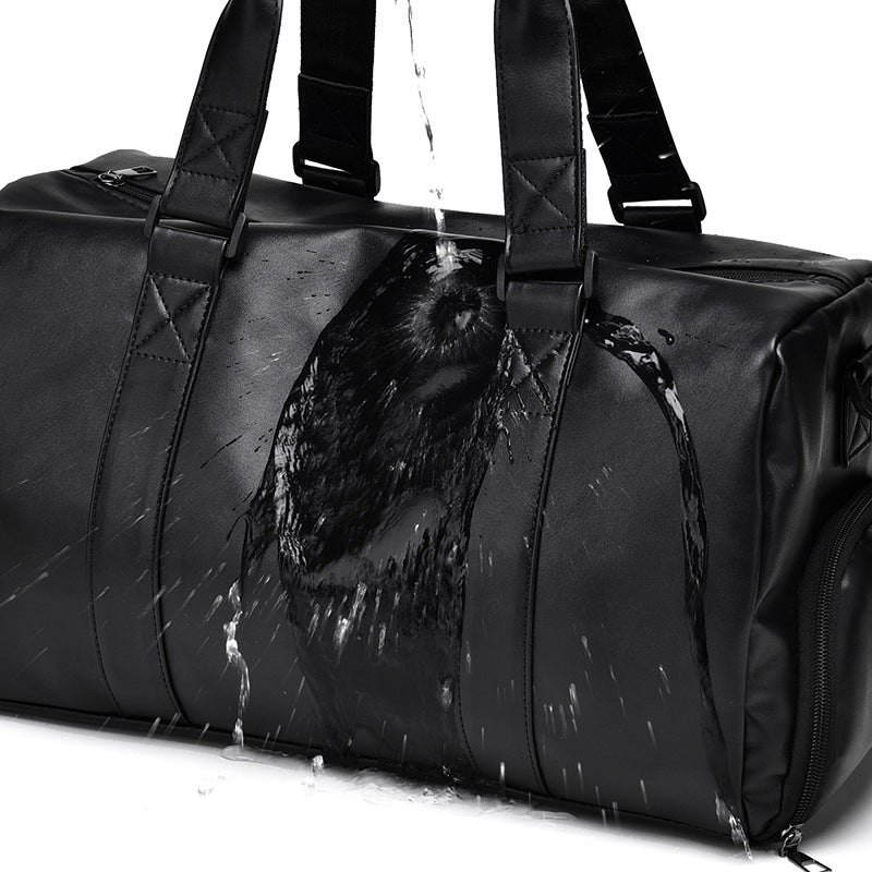 Stylish Leather Gym Bag Bowlift